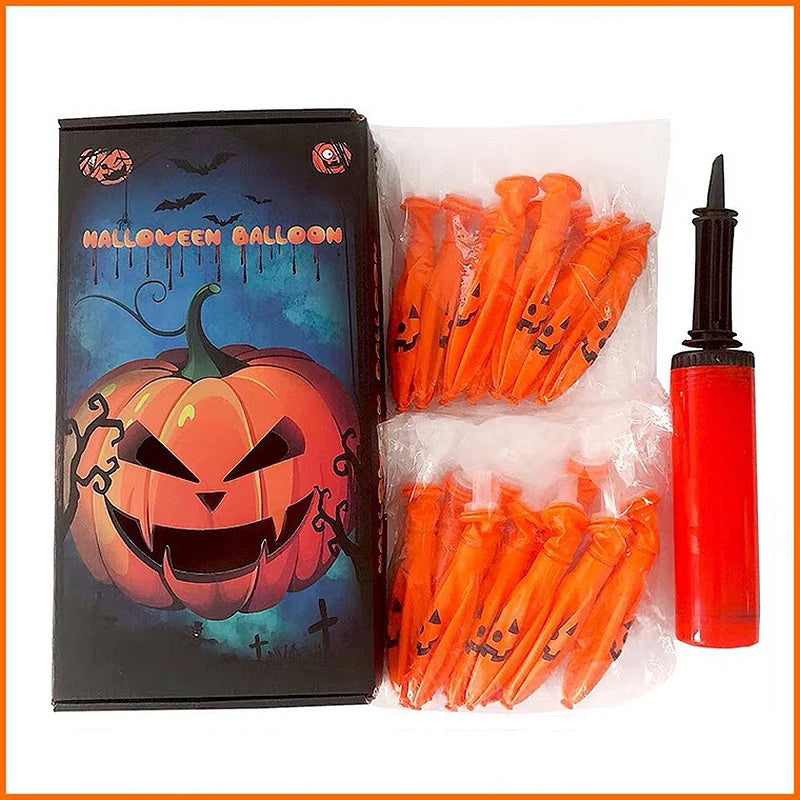NEW 5-20pcs Halloween Balloons Halloween Decorations Luminous Balloon Party Decor Pumpkin Ball