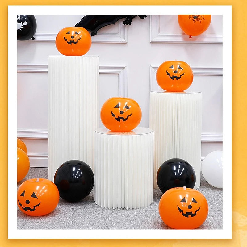 NEW 5-20pcs Halloween Balloons Halloween Decorations Luminous Balloon Party Decor Pumpkin Ball