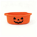 Halloween Party Decoration Cotton Rope Storage Basket Pumpkin Storage Basket Snack Candy Storage Box Daily Decorative Gifts